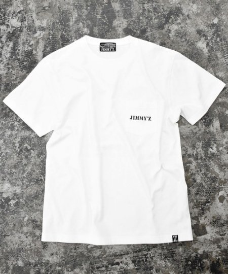 JIMMY'Z (ジミーズ) SURF-Z POCKET TEE (ポケット付きプリントTEE) WHITE