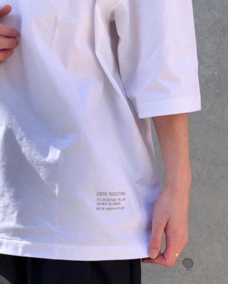 COOTIE (クーティー) Supima Cotton Wide Fit S/S Tee (スーピマコットンワイドフィット半袖TEE) White