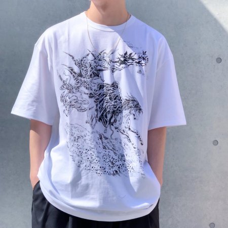 COOTIE (クーティー) Print S/S Tee (HELL) (プリント半袖TEE) White