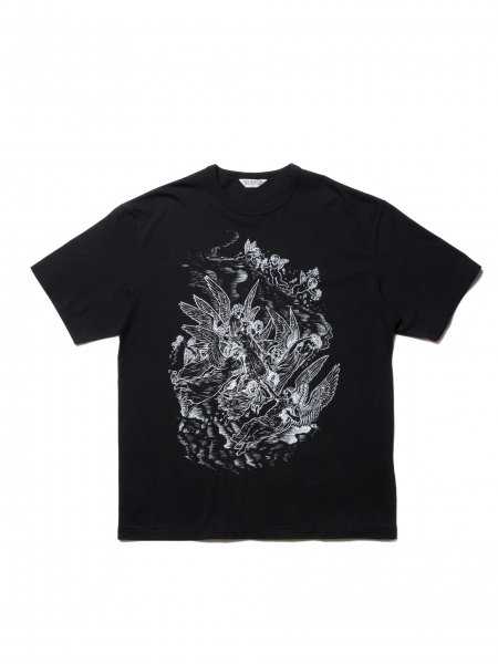 COOTIE (クーティー) Print S/S Tee (HEAVEN) (プリント半袖TEE) Black