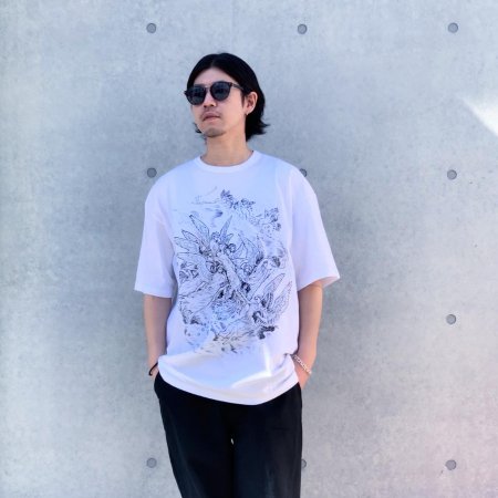 COOTIE (クーティー) Print S/S Tee (HEAVEN) (プリント半袖TEE) White