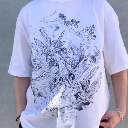 COOTIE (クーティー) Print S/S Tee (HEAVEN) (プリント半袖TEE) White