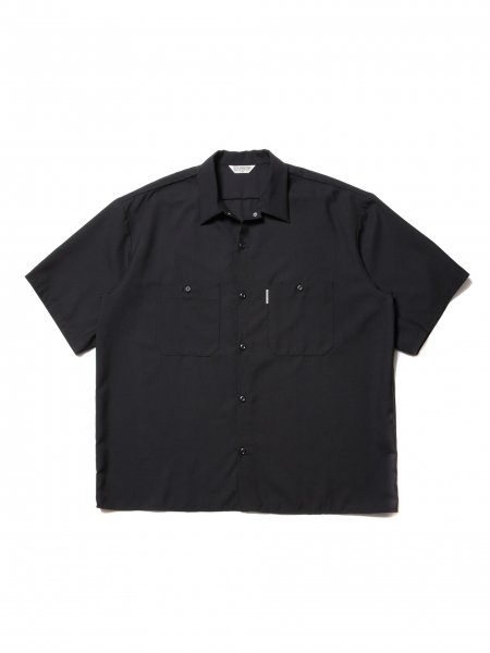 COOTIE (クーティー) T/W Work S/S Shirt (T/Wワーク半袖シャツ) Black