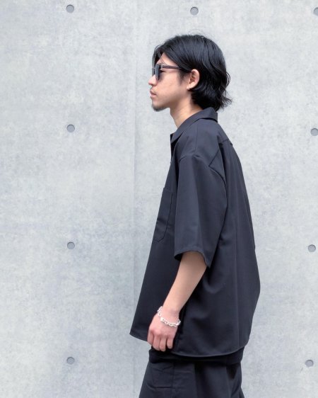 COOTIE (クーティー) T/W Work S/S Shirt (T/Wワーク半袖シャツ) Black