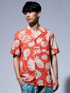 【40%OFF】BANKS (バンクス) VIBES SS (花柄半袖シャツ) WASHED RED