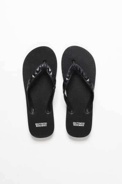 WACKO MARIA (ワコマリア) HAYN / BEACH SANDALS (ビーチサンダル) BLACK