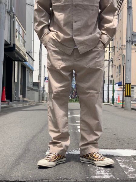 TONY TAIZSUN (トニータイズサン) Plastic free pants(リサイクルポリエステルパンツ) BEIGE