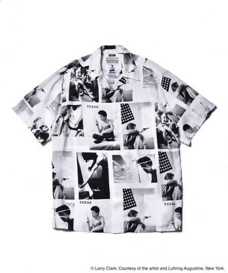 ワコマリア  × Stie-LO LARRY CLARK TULSA ハワイアン半袖シャツ メンズ L