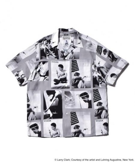 WACKO MARIA ワコマリア 21SS STIE-LO LARRY CLARK TULSA／HAWAIIAN SHIRT スティーロー ラリークラーク ハワイアンシャツ ブラック