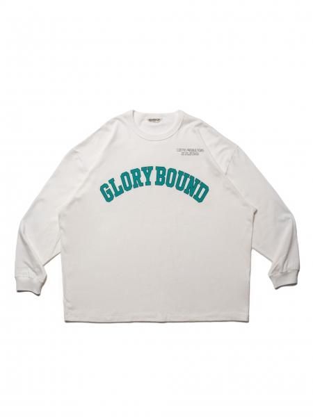 COOTIE (クーティー) Print Oversized L/S Tee (GLORY BOUND) (プリントオーバーサイズ長袖TEE) Off  White