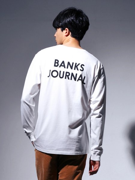 BANKS (バンクス) JOURNAL LS (プリント長袖TEE) OFF WHITE