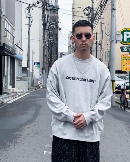 COOTIE (クーティー) Print Crewneck Sweatshirt (COOTIE LOGO 