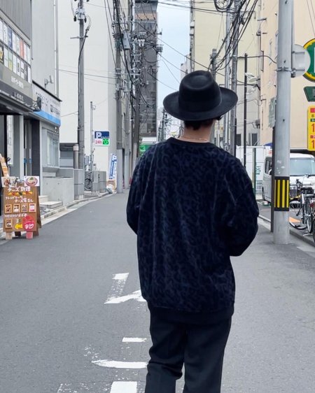 WACKO MARIA (ワコマリア) VELOUR CREW NECK LONG SLEEVE T-SHIRT