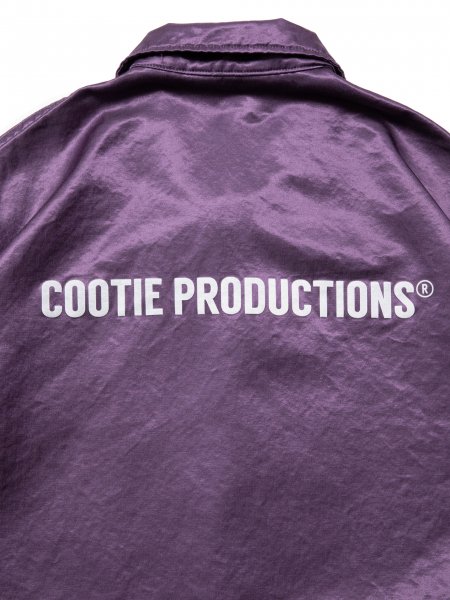 COOTIE PRODUCTIONS クーティー サテンコーチジャケット 紫