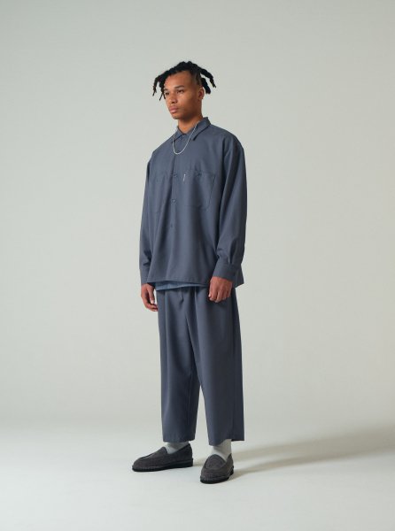 COOTIE (クーティー) T/W Work Shirt (T/Wワークシャツ) Smoke Blue