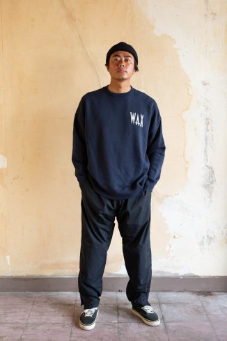 WAX (ワックス) wide body crew sweat (ワイドボディクルースウェット