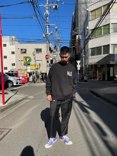 WAX (ワックス) wide body crew sweat (ワイドボディクルースウェット