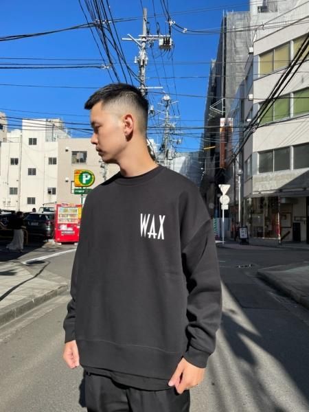 WAX クルースウェットBLK L WX-0317