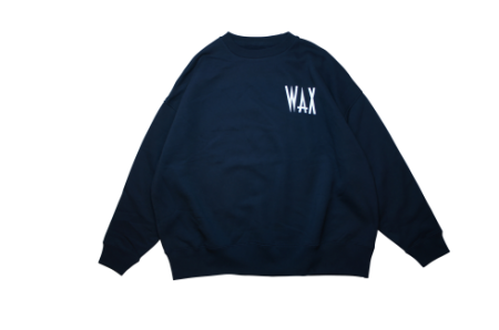 WAX クルースウェットBLK L WX-0317