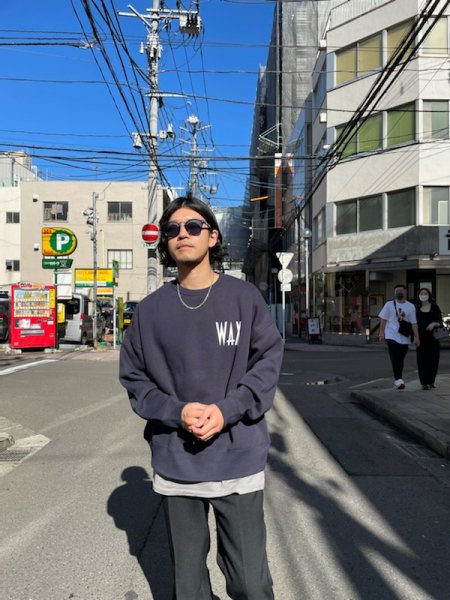 WAX (ワックス) wide body crew sweat (ワイドボディクルー