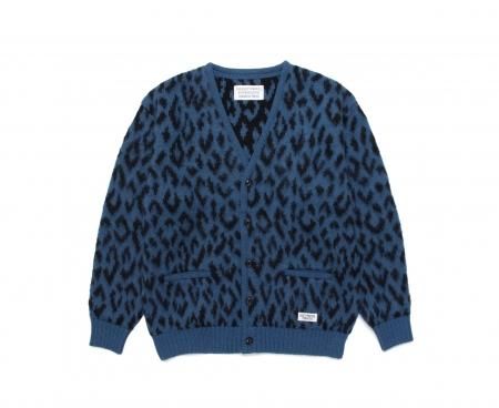 WACKO MARIA (ワコマリア) LEOPARD HEAVY MOHAIR CARDIGAN(レオパード