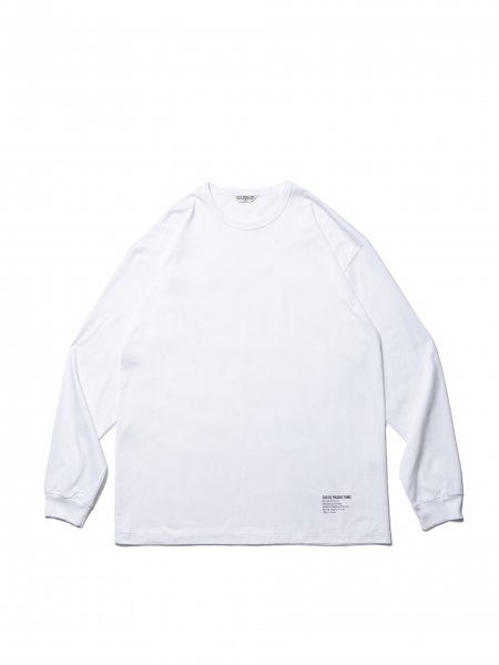 COOTIE (クーティー) Supima Relax Fit L/S Tee(スーピマリラックスフィットロングスリーブTEE) White