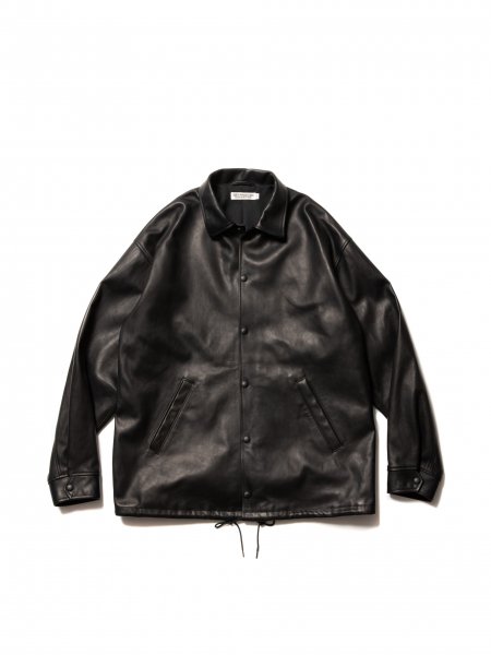 COOTIE (クーティー) Leather Coach Jacket (レザーコーチジャケット 