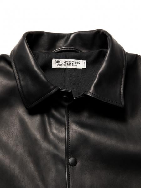 COOTIE (クーティー) Leather Coach Jacket (レザーコーチジャケット ...