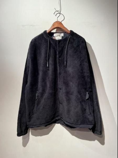 REMI RELIEF (レミレリーフ) アクリルエステルボアカーディガン BLACK