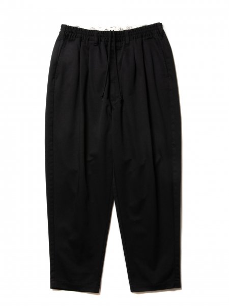 COOTIE (クーティー) T/C 2 Tuck Easy Ankle Pants (T/Cツータックイージーアンクルパンツ) Black