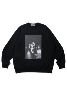 【残り1点】COOTIE (クーティー) Print Crewneck Sweatshirt-3(プリントクルーネックスウェット) Black