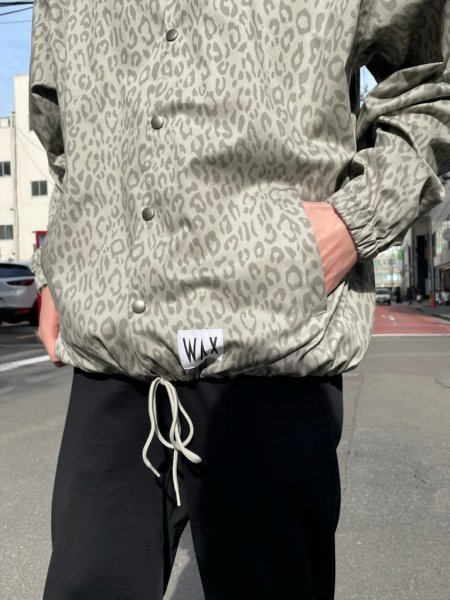 WAX (ワックス) Leopard coach jacket (レオパード柄コーチジャケット 