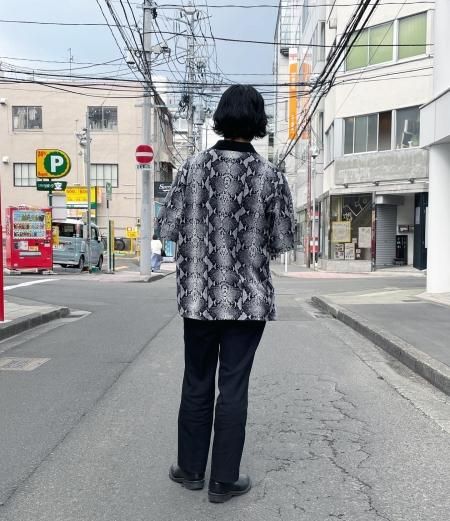 WACKO MARIA (ワコマリア) VELOUR POLO SHIRT S/S(TYPE-1)(ベロアポロシャツ) GRAY