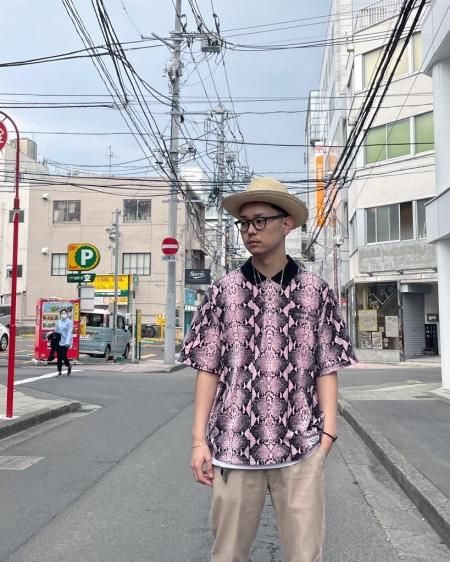 WACKO MARIA (ワコマリア) VELOUR POLO SHIRT S/S(TYPE-1)(ベロア