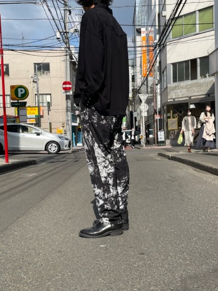 DELUXE (デラックス) Barock(総柄イージーパンツ) BLACK×GRAY