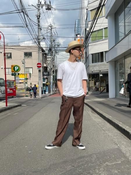 DELUXE (デラックス) ZOOT(ストレートピンタックパンツ) BROWN