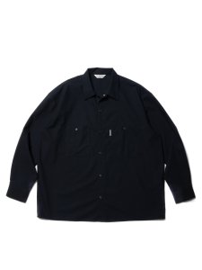【残り1点】COOTIE (クーティー) T/C Panama Work L/S Shirt (ワーク長袖シャツ) Black