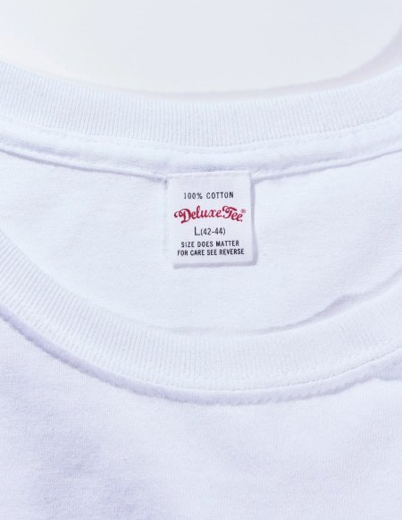 DELUXE (デラックス) NINE 1/2 TEE(ナインハーフ半袖TEE) WHITE