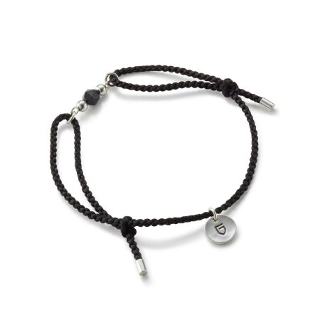 GARNI(ガルニ) Grain String Bracelet (シルク紐ブレスレット) BLACK