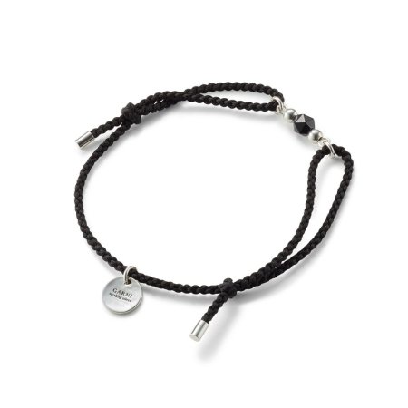 GARNI(ガルニ) Grain String Bracelet (シルク紐ブレスレット) BLACK
