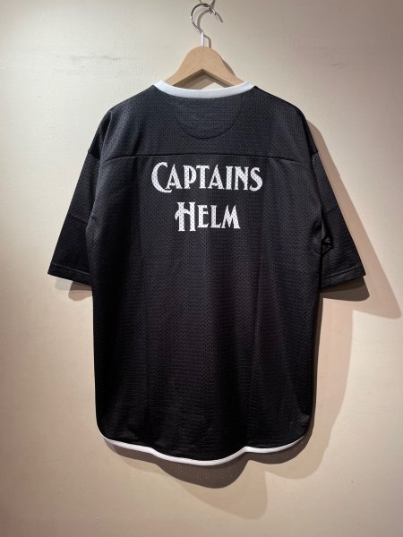 CAPTAINS HELM (キャプテンズヘルム) #LOGO DOUBLE MESH TEE (メッシュTEE) BLACK