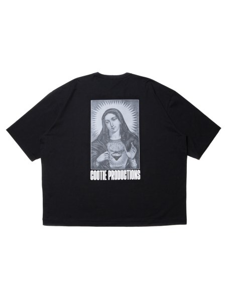 COOTIE (クーティー) Print Oversized S/S Tee (MARY) (プリントオーバーサイズ半袖TEE) Black