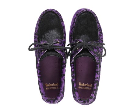 WACKO MARIA (ワコマリア) TIMBERLAND / LEOPARD CLASSIC BOAT 2 EYE (シューズ) PURPLE