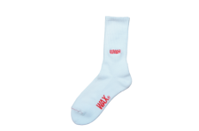 WAX (ワックス) WAX logo socks  (ロゴソックス) WHITE 
