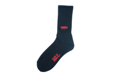 WAX (ワックス) WAX logo socks  (ロゴソックス) BLACK