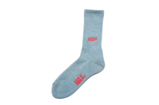 WAX (ワックス) WAX logo socks  (ロゴソックス) GRAY