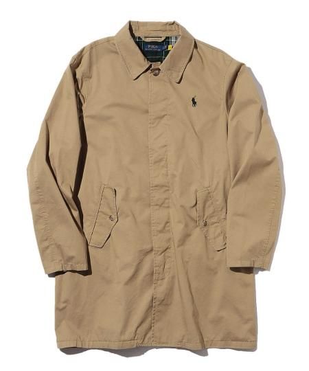 POLO RALPH LAUREN(ポロラルフローレン)コットンステンカラーコート BEIGE