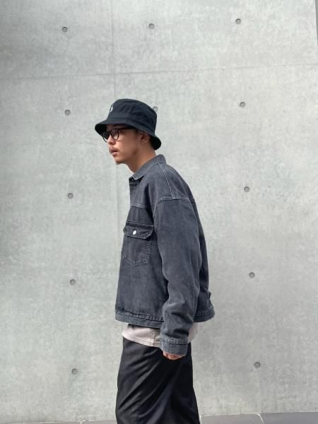 REMI RELIEF (レミレリーフ) ブラックデニム1stJKT BLACK