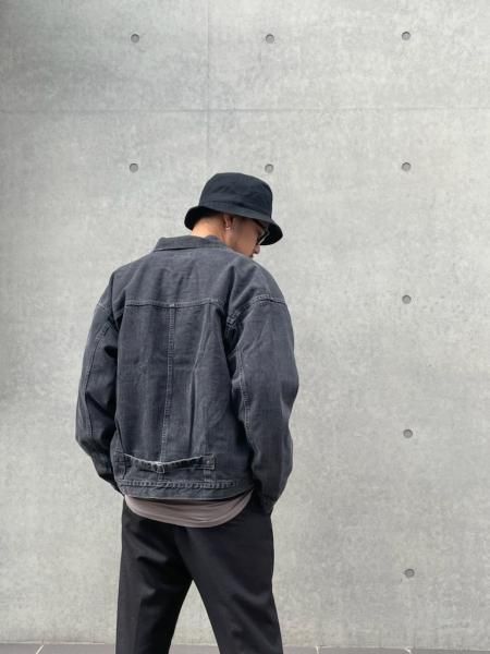 REMI RELIEF (レミレリーフ) ブラックデニム1stJKT BLACK