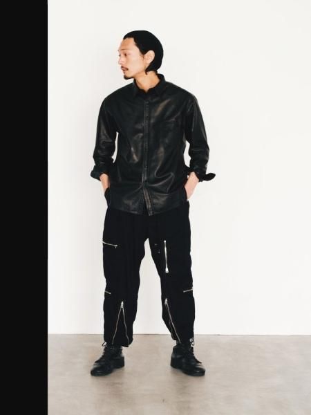 STRANGE TRIP (ストレンジトリップ) SOLID LEATHER SHIRTS(ソリッド STRANGE TRIP (ストレンジトリップ) SOLID LEATHER SHIRTS(ソリッド